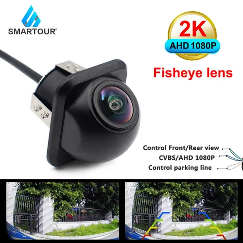Imagen 2 del producto Smartour-cámara AHD CVBS para todos los monitores de DVD Android, lente ojo de pez de visión nocturna, respaldo inverso para vehículo, 1980x1080P