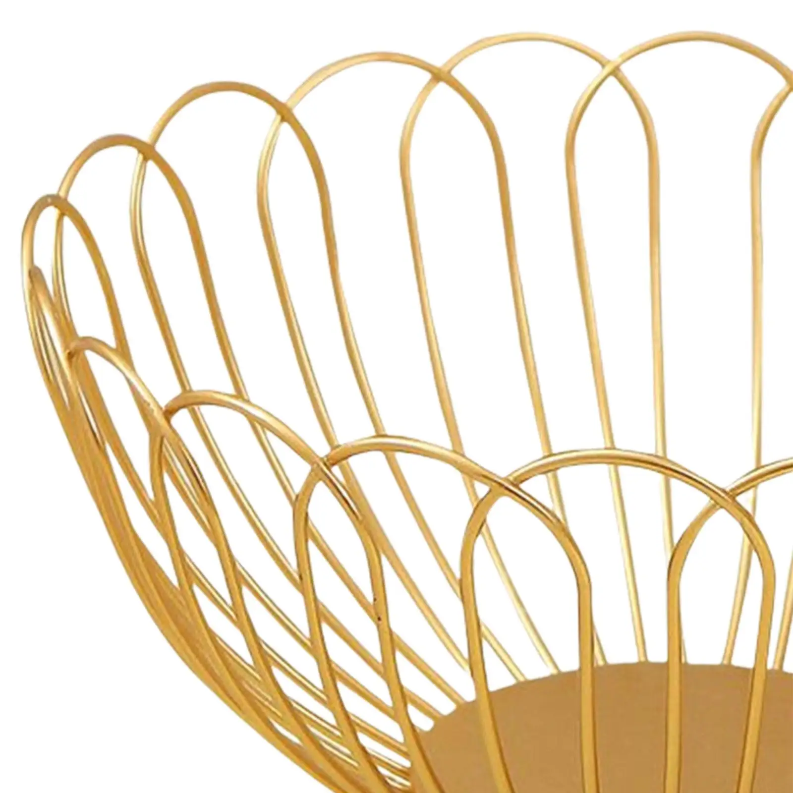 Iron Wire Fruit Basket, Fruit Storage Bowls Decorative Stand for Kitchen Counter