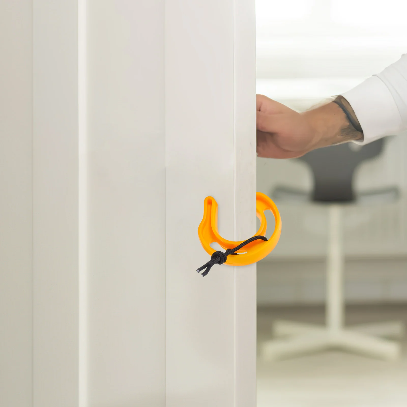 

4pcs Door Clip Anti-pinch C-shaped Clamp Baby Finger Protection Plastic Safety Door Stopper Windproof Hinge External