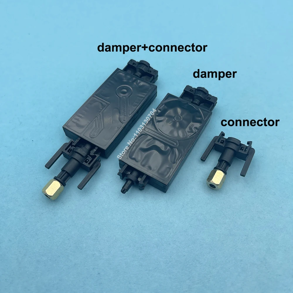 10PCS UV Ink Damper for Epson DX5 TX800 for Mimaki JV33 JV5 Dumper with Connector Copper Nut Compatible Solvent DX5 Ink Dampers