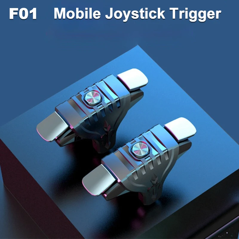 

F01 Mobile Phone Game Trigger Gamepad Joystick 4 Fingers Aim Shoot L1 R1 Universal Key Button for IOS Android PUBG Game Handle