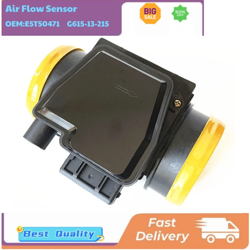 

Датчики расхода воздуха для автомобилей E5T50471 G615-13-215, расходомеры воздуха для Mazda Bravo B2600 1989-1998, Courier, Raider PC PD G6 2.6