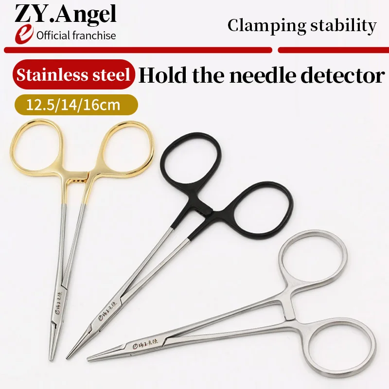 

Medical Stainless Steel Needle Holder Dental Surgery Double Eyelid Suture Needle Holder Surgical Thread Clamp