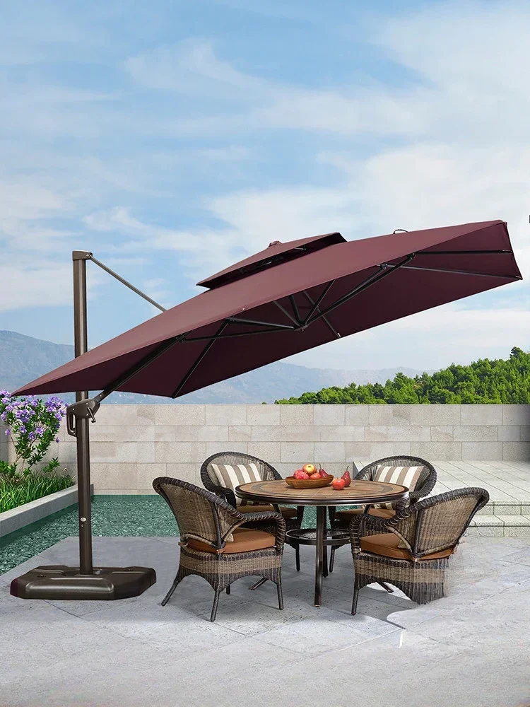 Outdoor Umbrella Patio Umbrella Outdoor Terrace Sunshade Stall Sun Umbrella Garden Villa Patio Umbrella