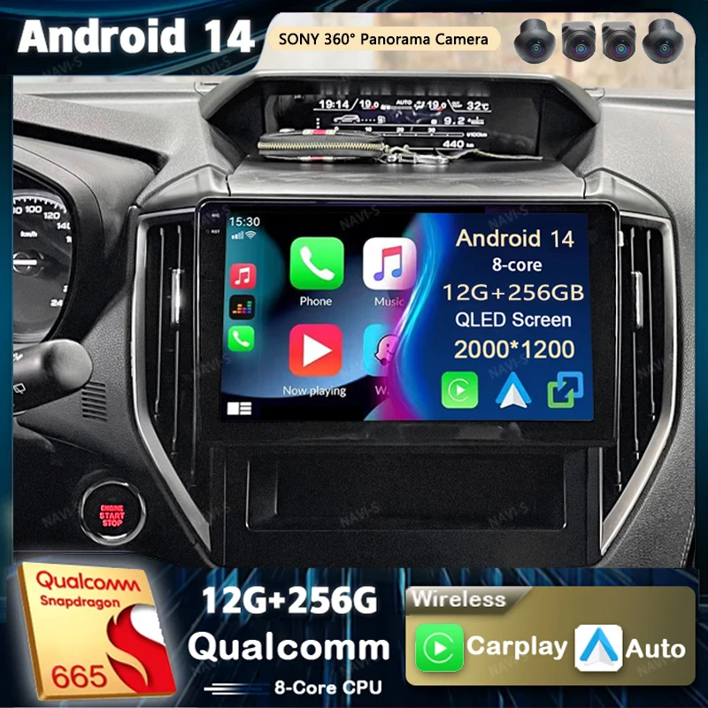 

Android 14 For Subaru Forester 5 Impreza 5 2018 - 2023 Android Car Radio Multimedia Video Player GPS Stereo CarPlay 4G Head Unit