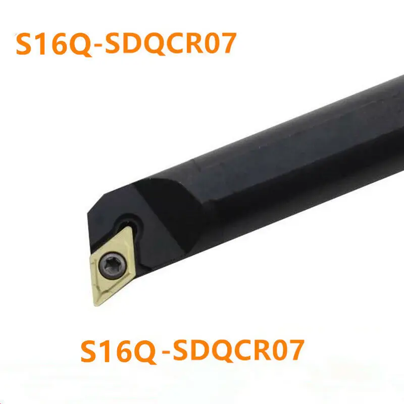 S16Q-SDQCR07  Lathe Turning Tool Boring Bar Holder +  DCMT070204 carbide insert carbide  turning inserts