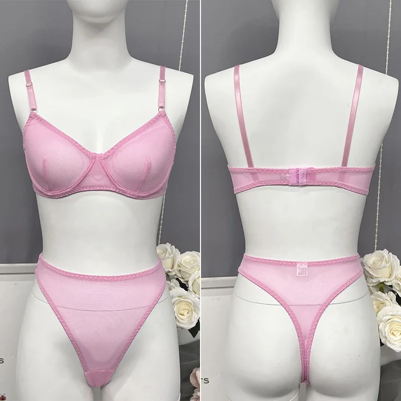 Toucheart 2 Piece Macarons Lingerie Sexy Seamless Underwear Set Women Bra Kit Push Up Lace Intimate Outfits Sensual Exotic Sets image 5