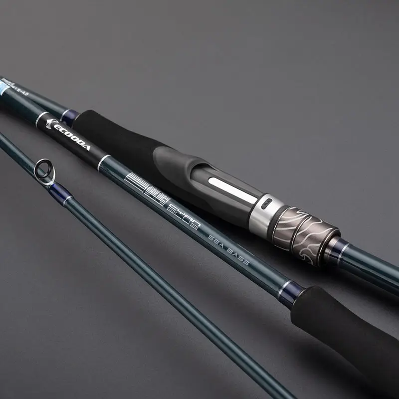 Ecooda Spinning and Casting Carbon Boat Fishing Rod Model Surf Ecooda Cyan Blue Ecbb Sea Bass Lure Rod