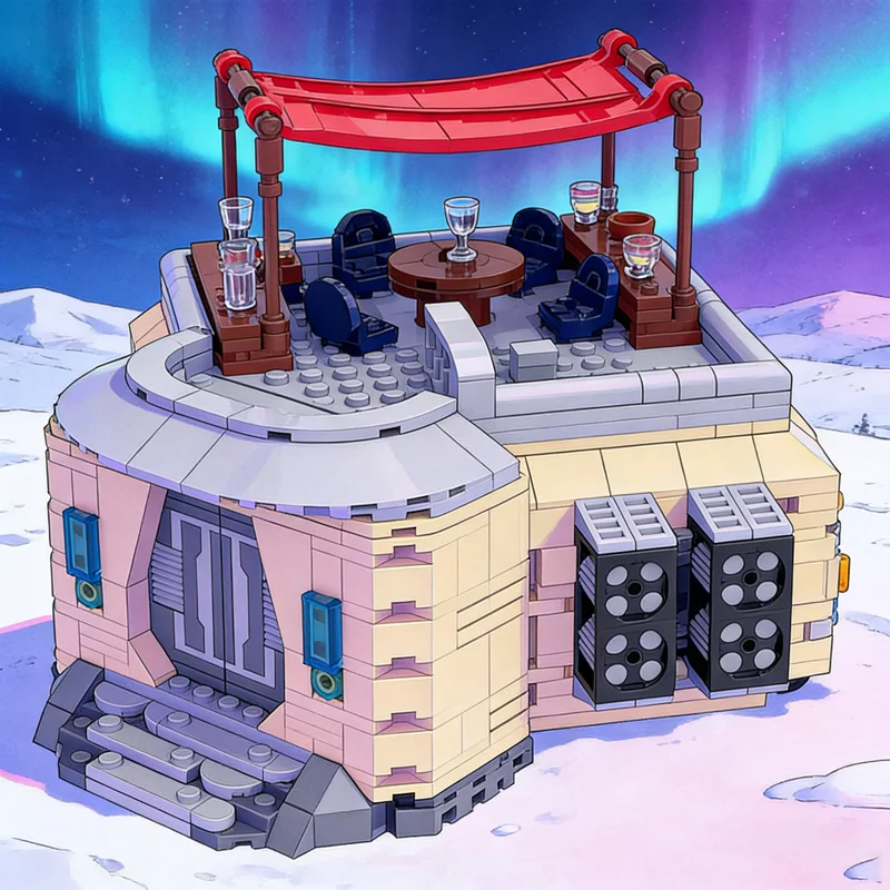 

795 шт. MOC Outpost Cantina Star Battle Модель Строительные блоки Строительство DIY Рождественские подарки Креативная образовательная идея игрушки