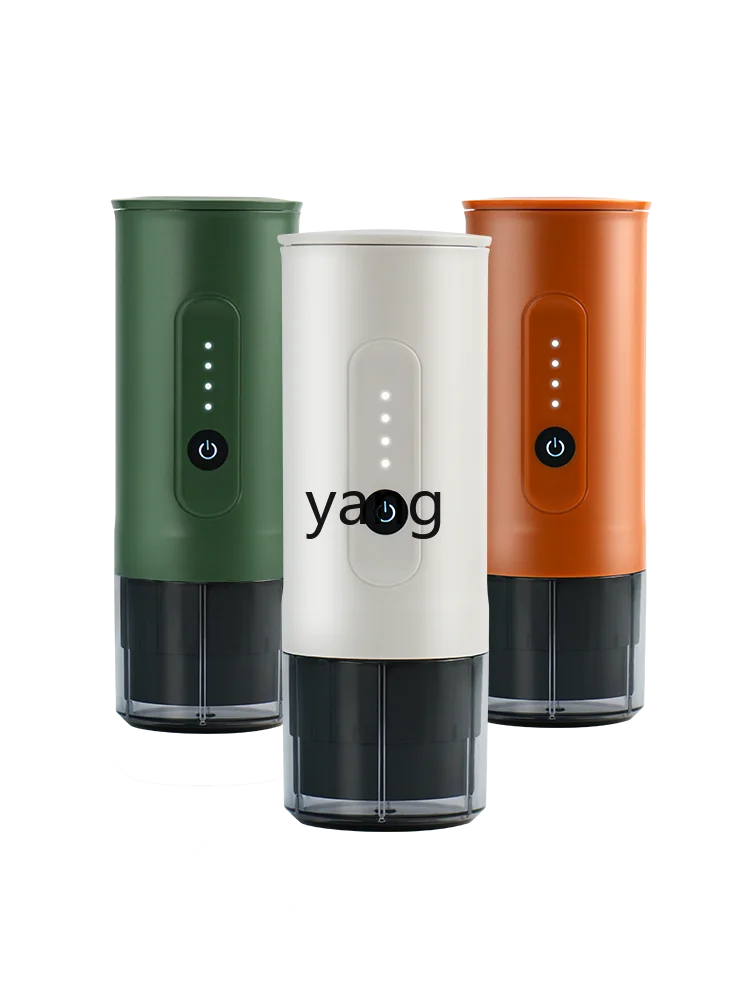 Yjq Portable Outdoor Italian Coffee Machine Handheld Electric Ground Coffee Capsule Dual-Use Travel Car Charger