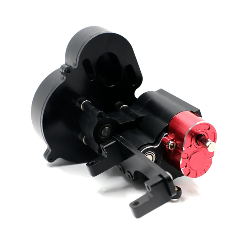 YSUN-Metal 2 Speed Shiftable Transmission Gearbox For Axial SCX10 & SCX10 II III 1/10 RC Crawler Car Upgrades Parts