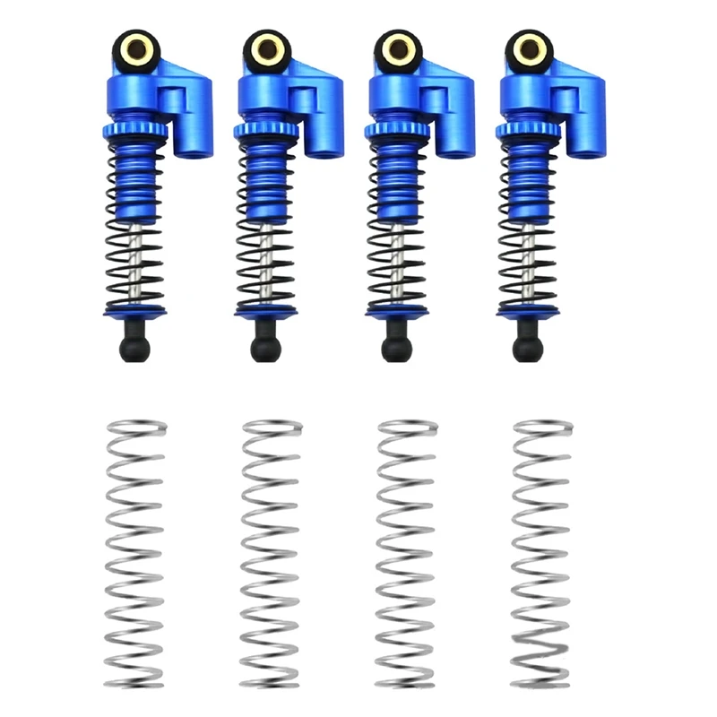 For 1/24 Kyosho MINI-Z4X4 Metal Negative Hydraulic Coil Shock Absorber Upgrade Parts Toy Car Accessories (4Pc/Set)