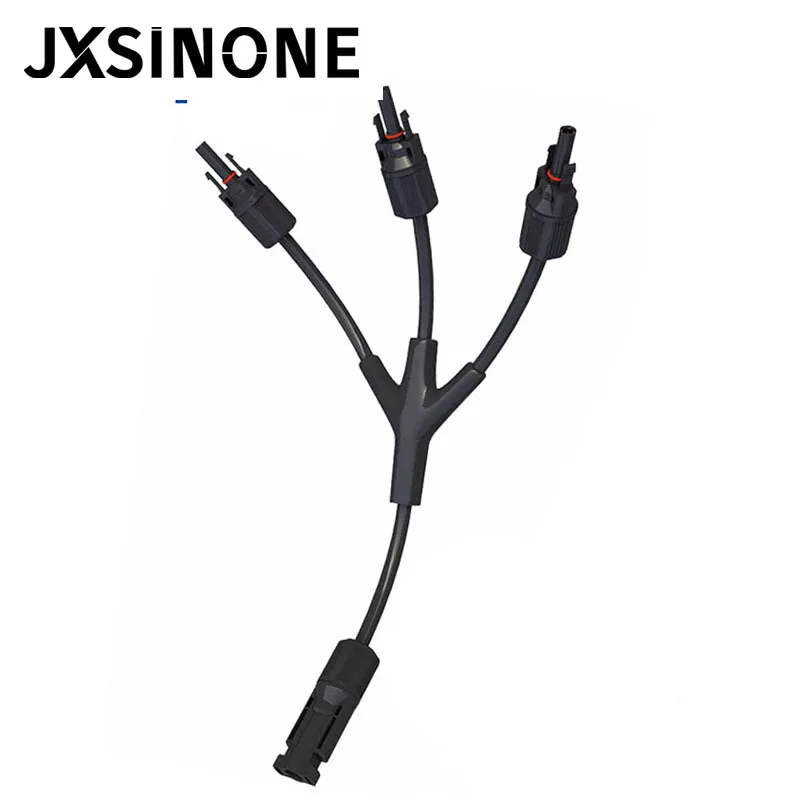 JXSINONE, 1 пара, от 3 до 1, солнечный Y-образный соединитель с солнечным кабелем 4 мм2, MMMF /FFFM, TUV, одобрен для солнечной системы Pv