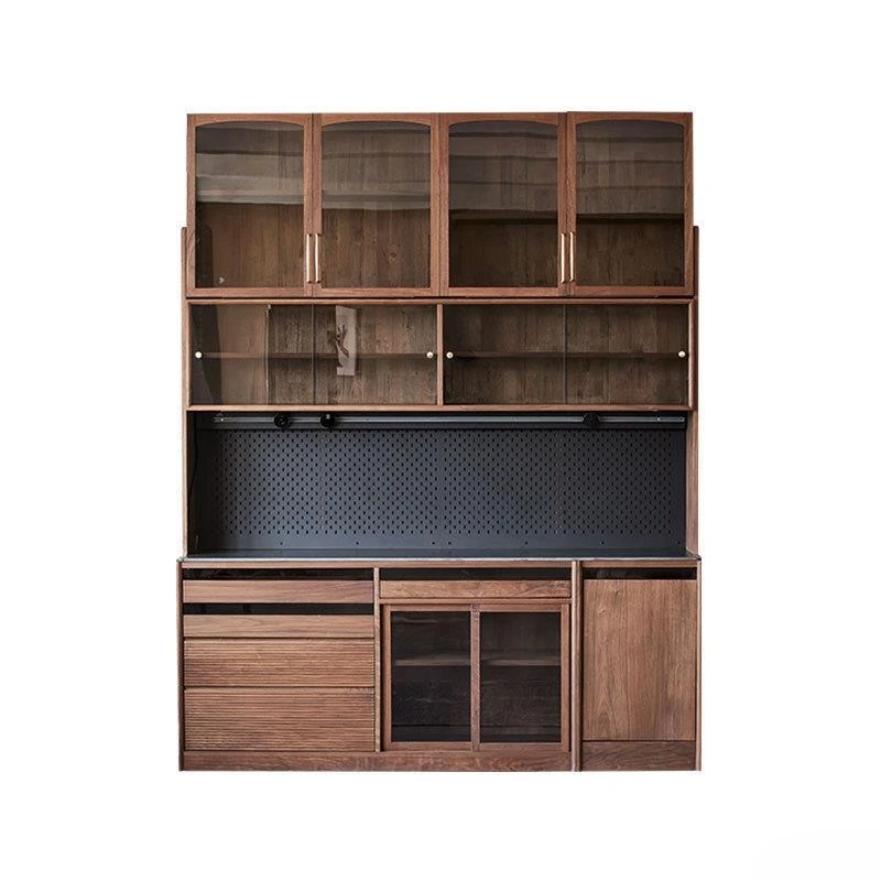Solid wood, black walnut, building blocks, sideboards, modern minimalist storage, tea, wall-to-wall furniture