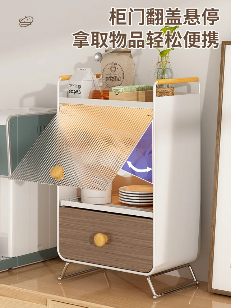 Drawer Cup Storage Shelves Layered Dust Storage Locker Office Desktop for Glass Tea Set Storage Box