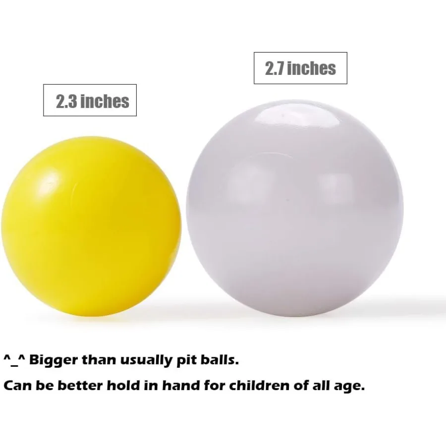 50 sztuk kulek do basenu z kulek - 7 cm plastikowe kulki bez ftalatów i BPA, odporne na ścieranie, antystresowe, zabawka do basenu z kulek z torbą do przechowywania