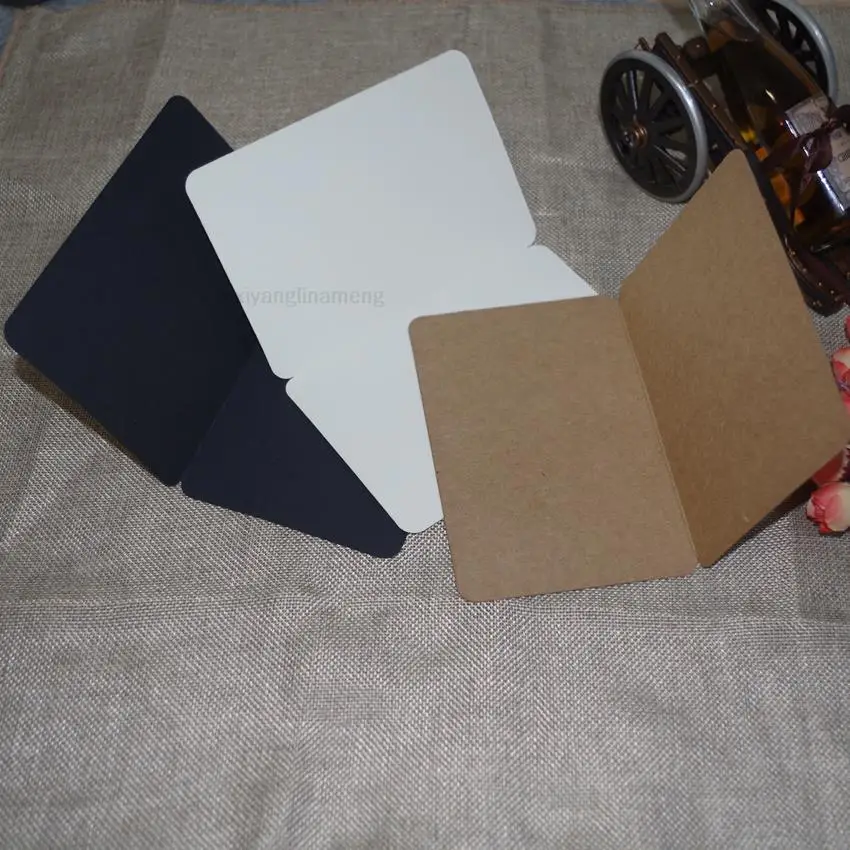 50pcs in/ A6 size 10x15cm/20x15cm foldable colorful paper,nostalgic retro style, DIY word card, memorial greeting cards