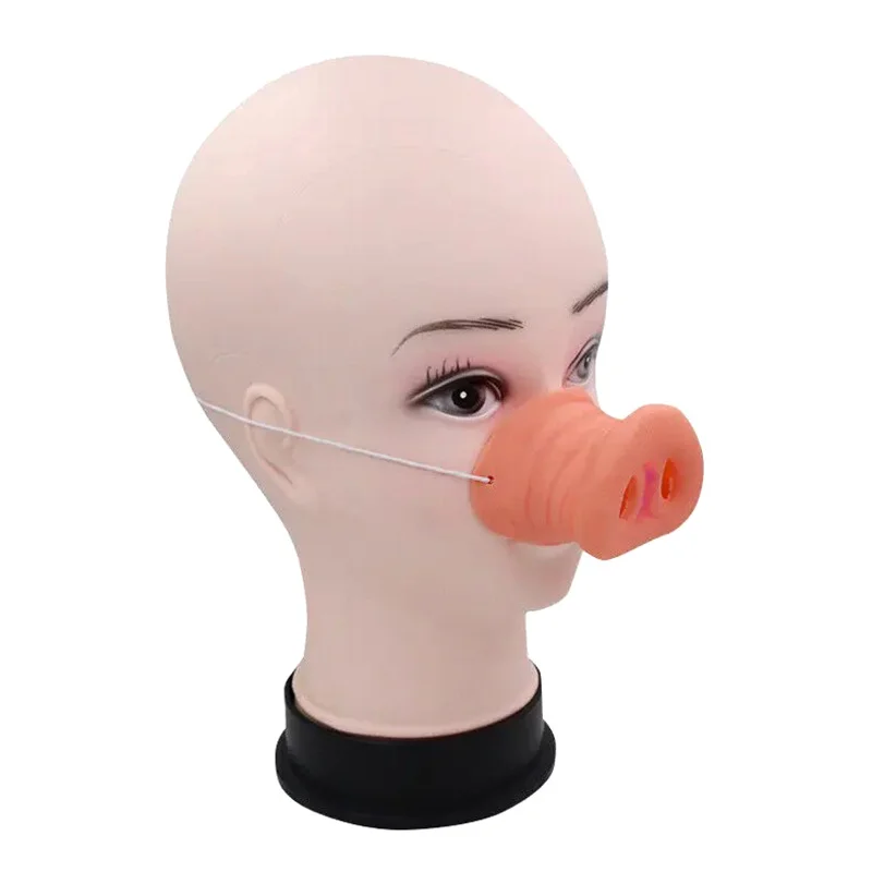 Halloween Simulation Latex Pig Nose Fake Nose Party Ghost Festival Props Masquerade Mask Pig Nose Cosplay Mask Holiday Decor