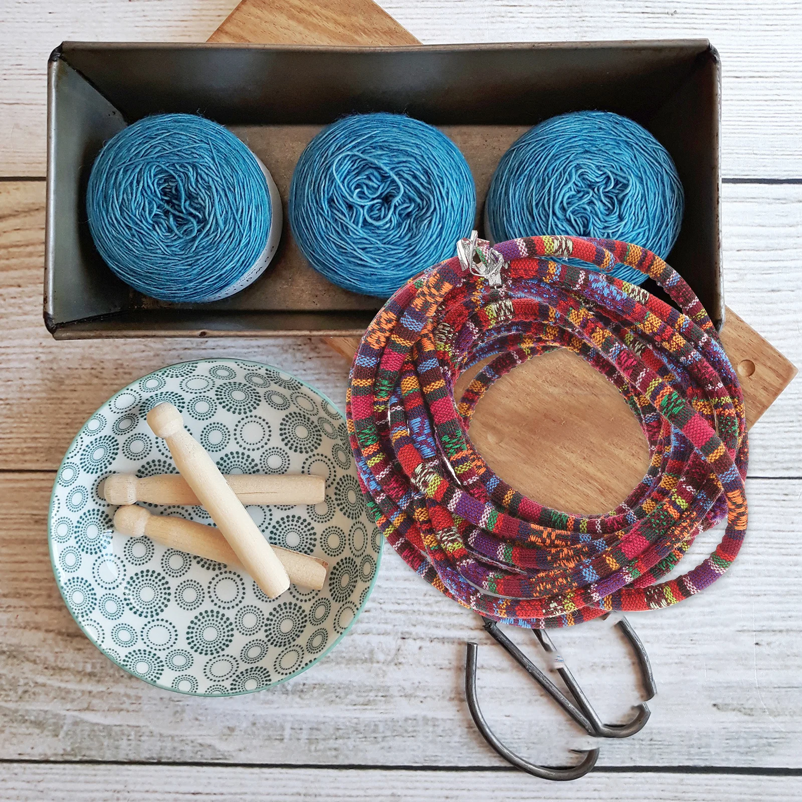 

5 Yards Pack Core Cotton Rope Bohemian Style Soft Texture DIY Decoration Car Line Retro Round Core Rope for Tapestry Weaving