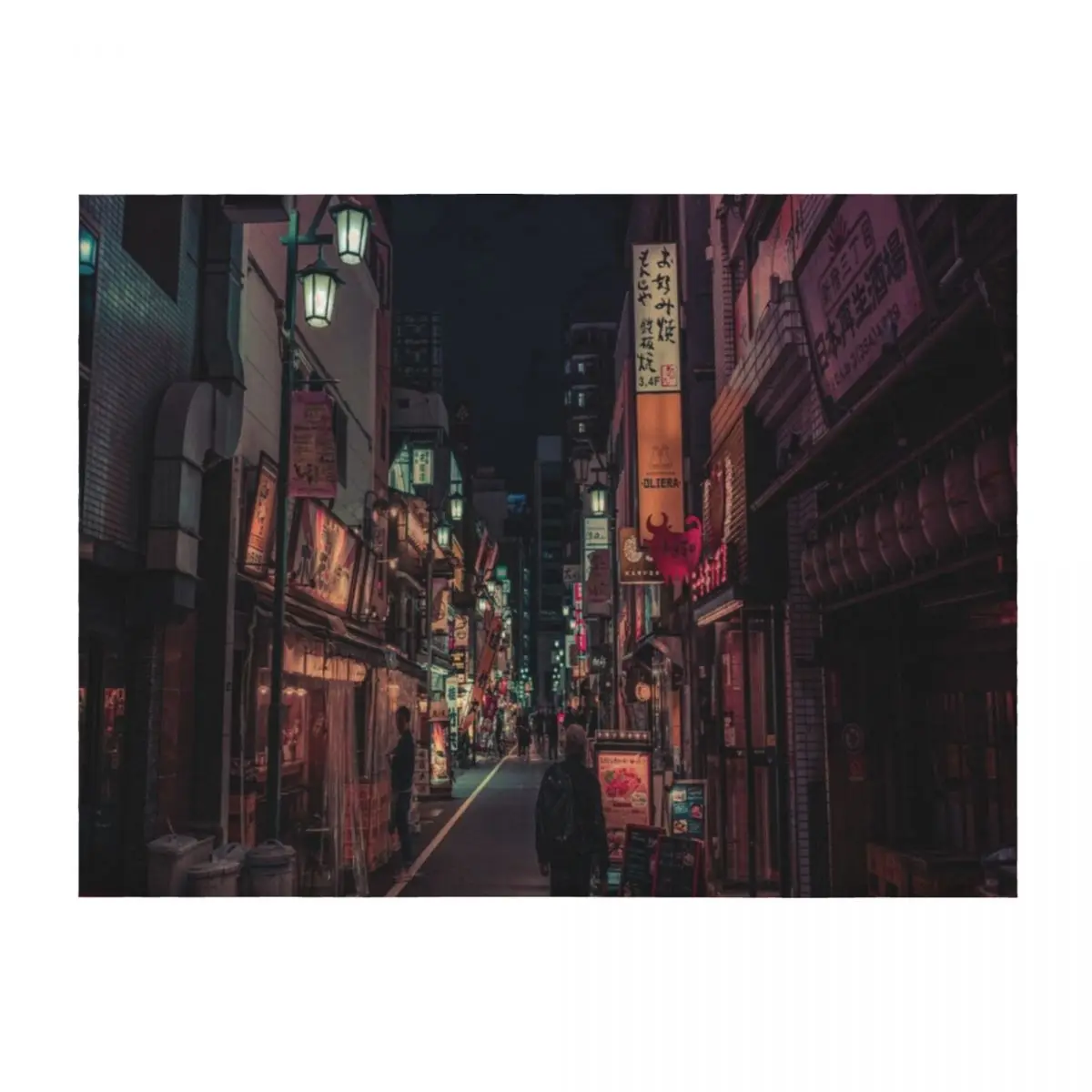 

Tokyo at Night Throw Blanket Softest Summer Beddings Giant Sofa manga Blankets