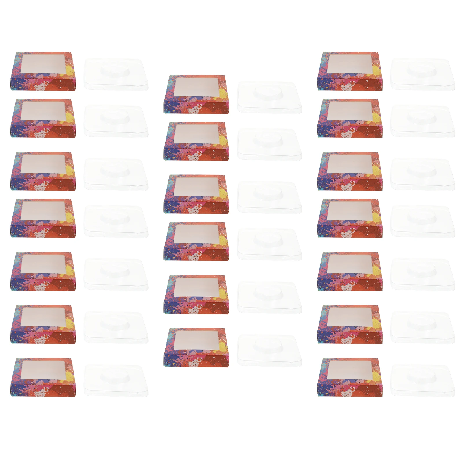 

20 Sets False Eyelash Boxes Cardboard Storage Cases Wrap Protect Damage Salon Use Gifts Female Friends Paper Packaging