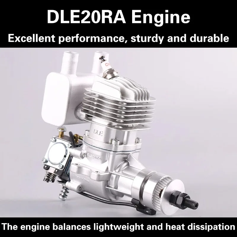 DLE20RA DLE Original New DLE 20CC DLE20RA Engine for RC Model Two Strokes Single Cylinder Rear Exhaust Natural Air