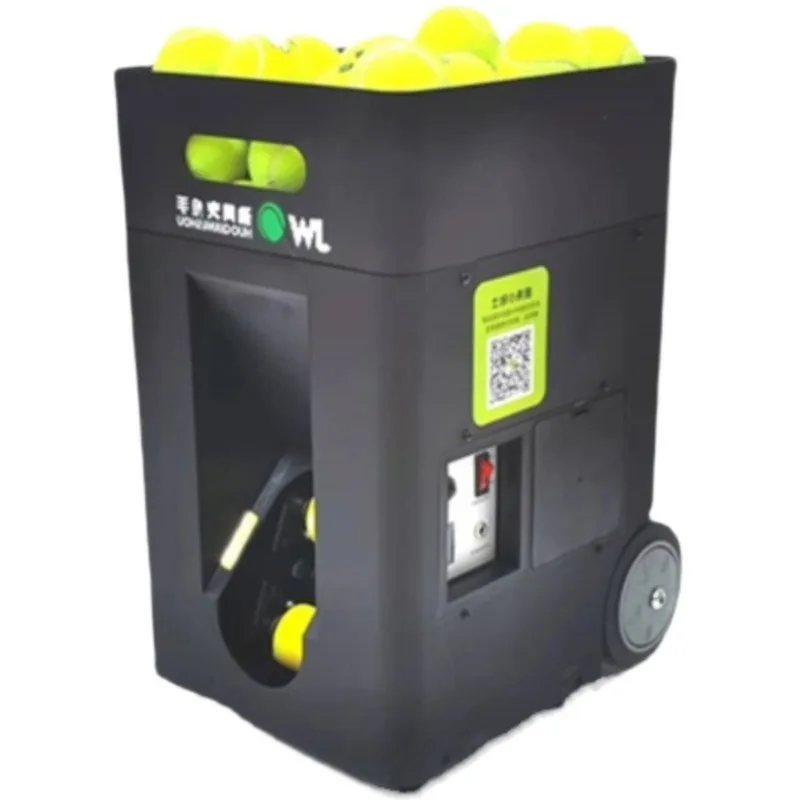 New small tennis serve machine, portable ball feeding sparring trainer teaching