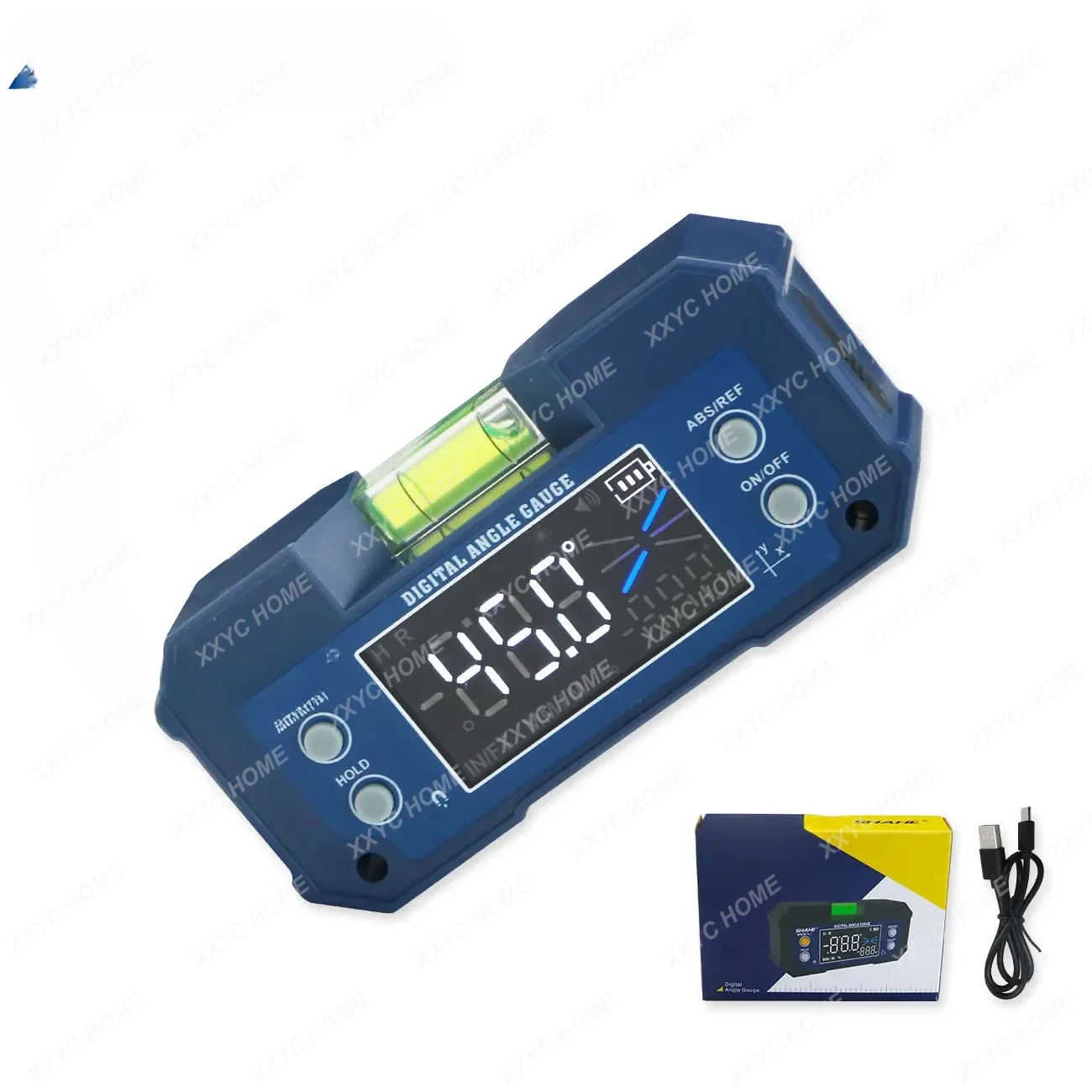 Dual Axis Digital Protractor Inclinometer Rechargable Digital Angle Finder Level Box With Optional Wireless transmission