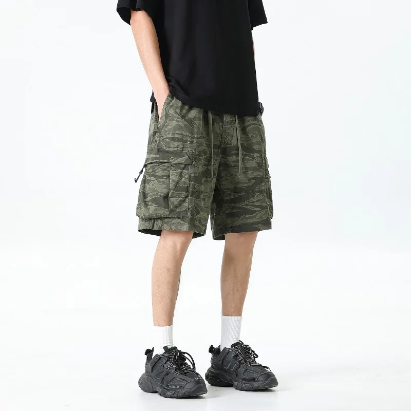 

Men's Camouflage Cargo Shorts Summer Loose Multi-Pocket Casual Streetwear
