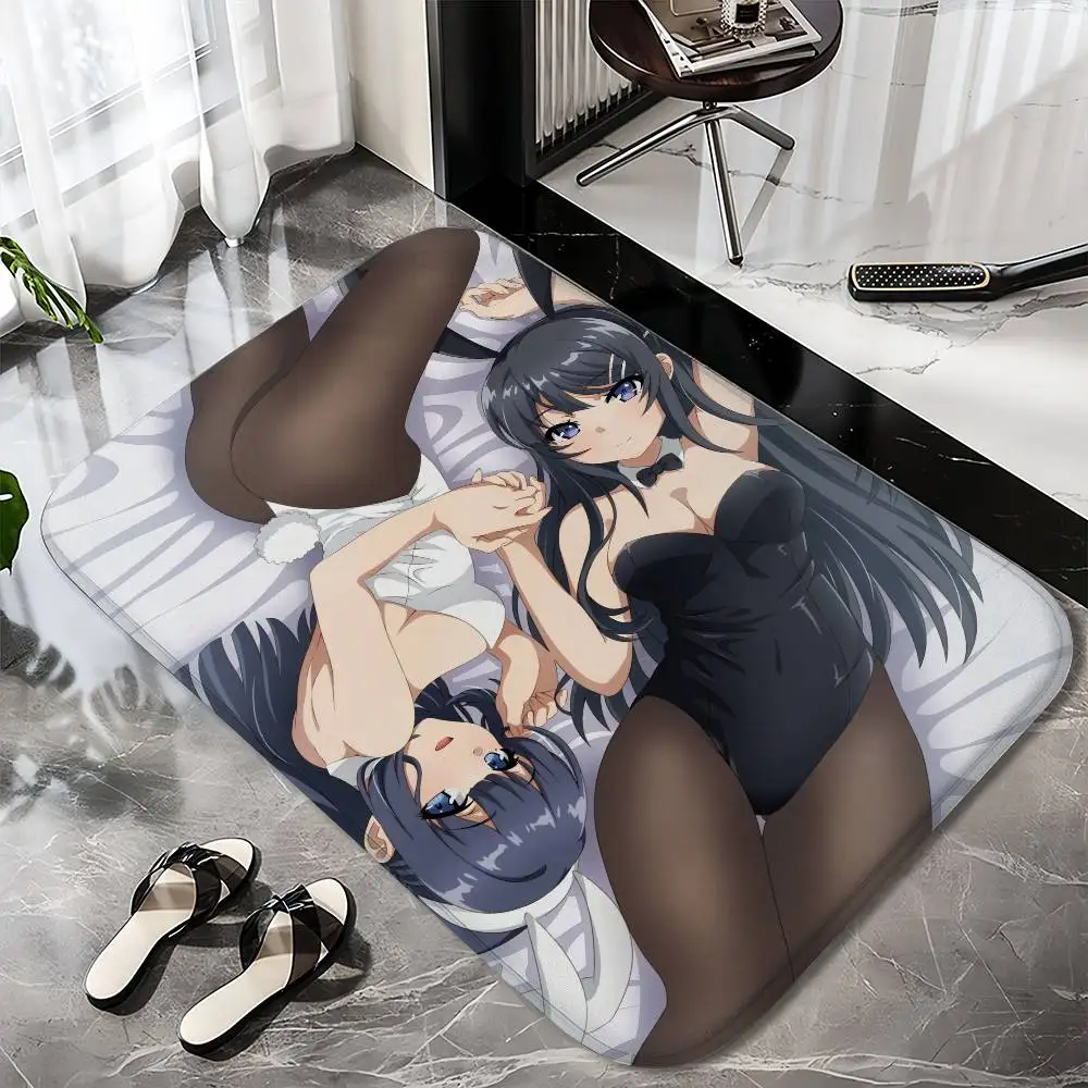 

Rascal Dream Sakurajima Mai Floor Mat Printed Large Carpets Room And Bedroom Carpets Bathroom Anti Slip Door MATS Small Carpets