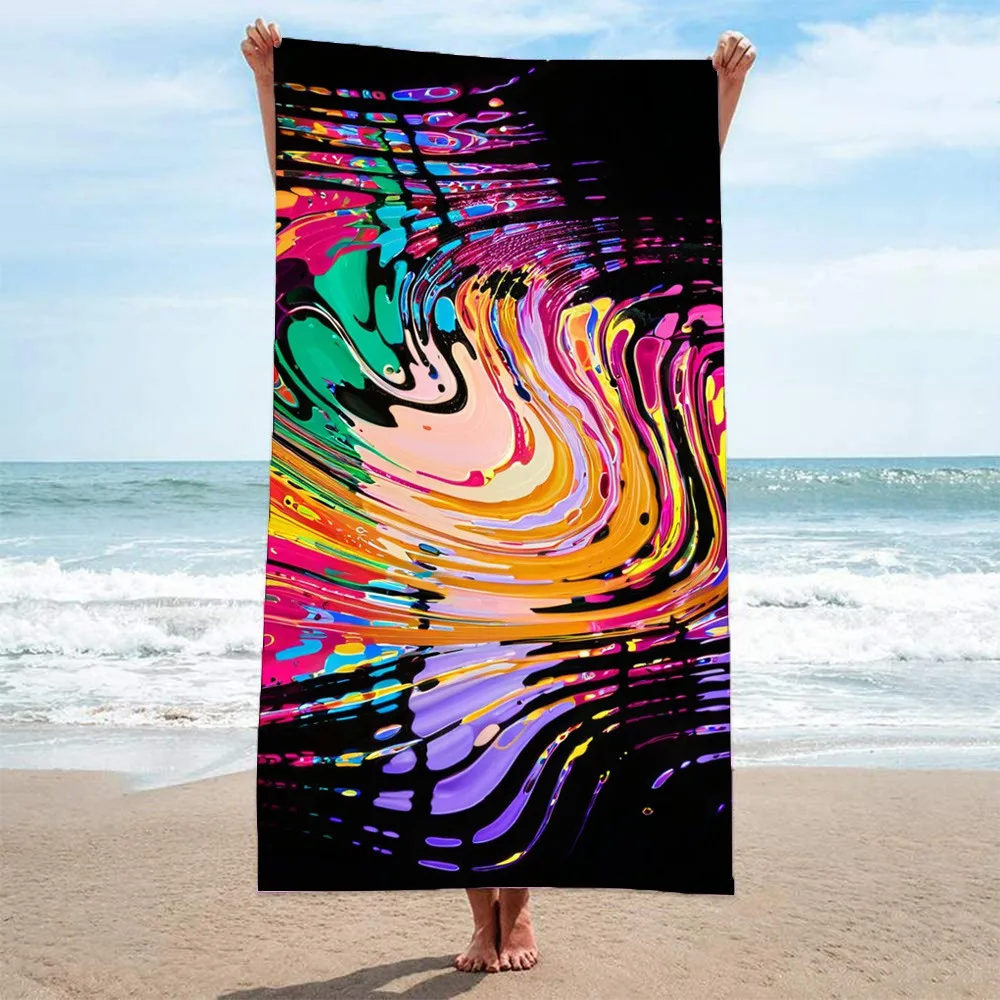 

Abstract Geomeric Spirals Large Beach Towel,spa,surf,swim,gym sports,Holiday Birthday gift,wholesale,free shipping