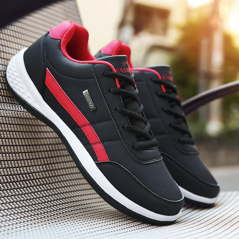 

YUYIN Shoes for Men Leather Sneaker Waterproof Casual Comfortable Men's Sneaker Lace Up Footwear Vulcanized Man Shoe Masculino