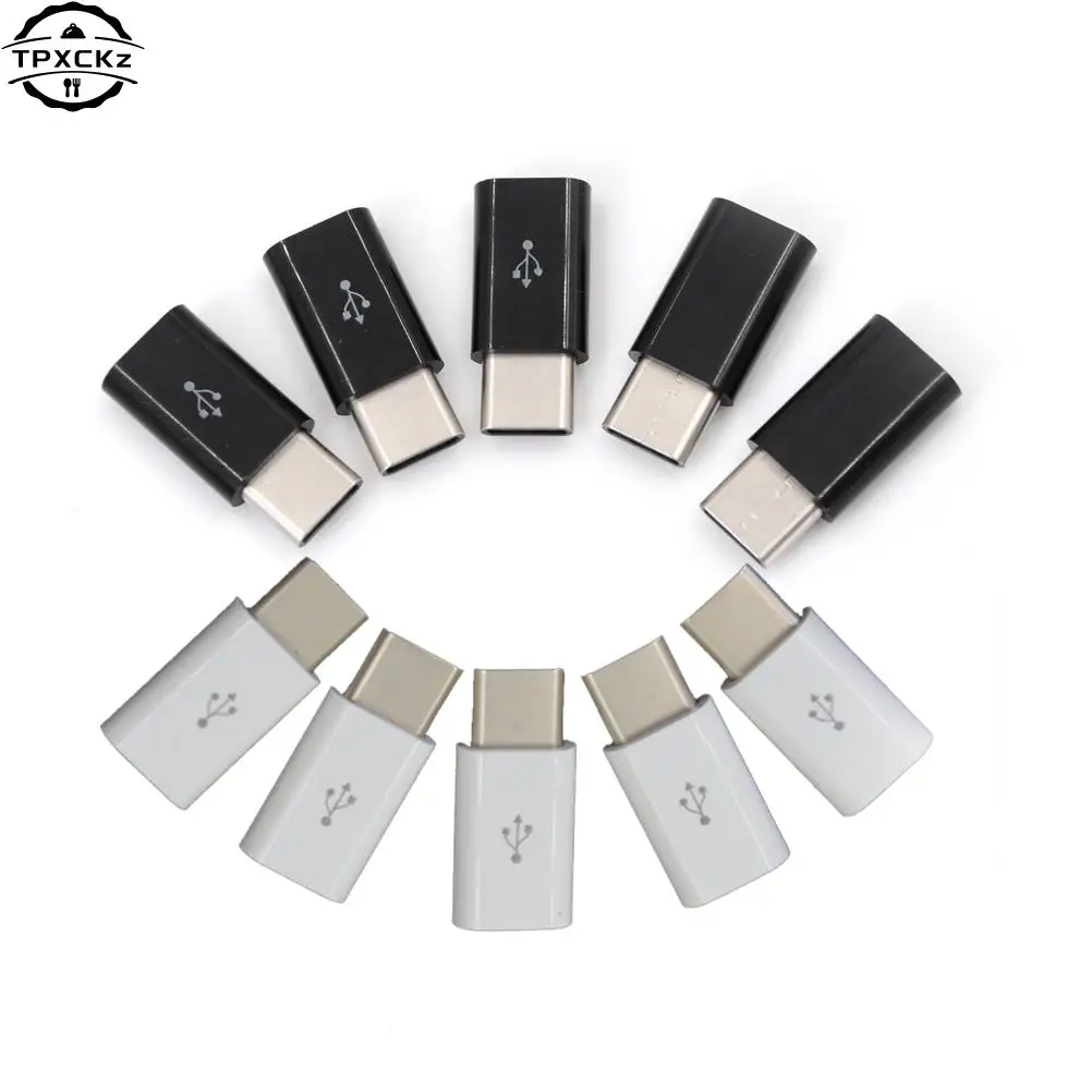 5pcs/lot USB 3.1 Type-C Male Connector to Micro USB 2.0 5Pin Female Data Adapter Converter USB Type C Adapter Best Price