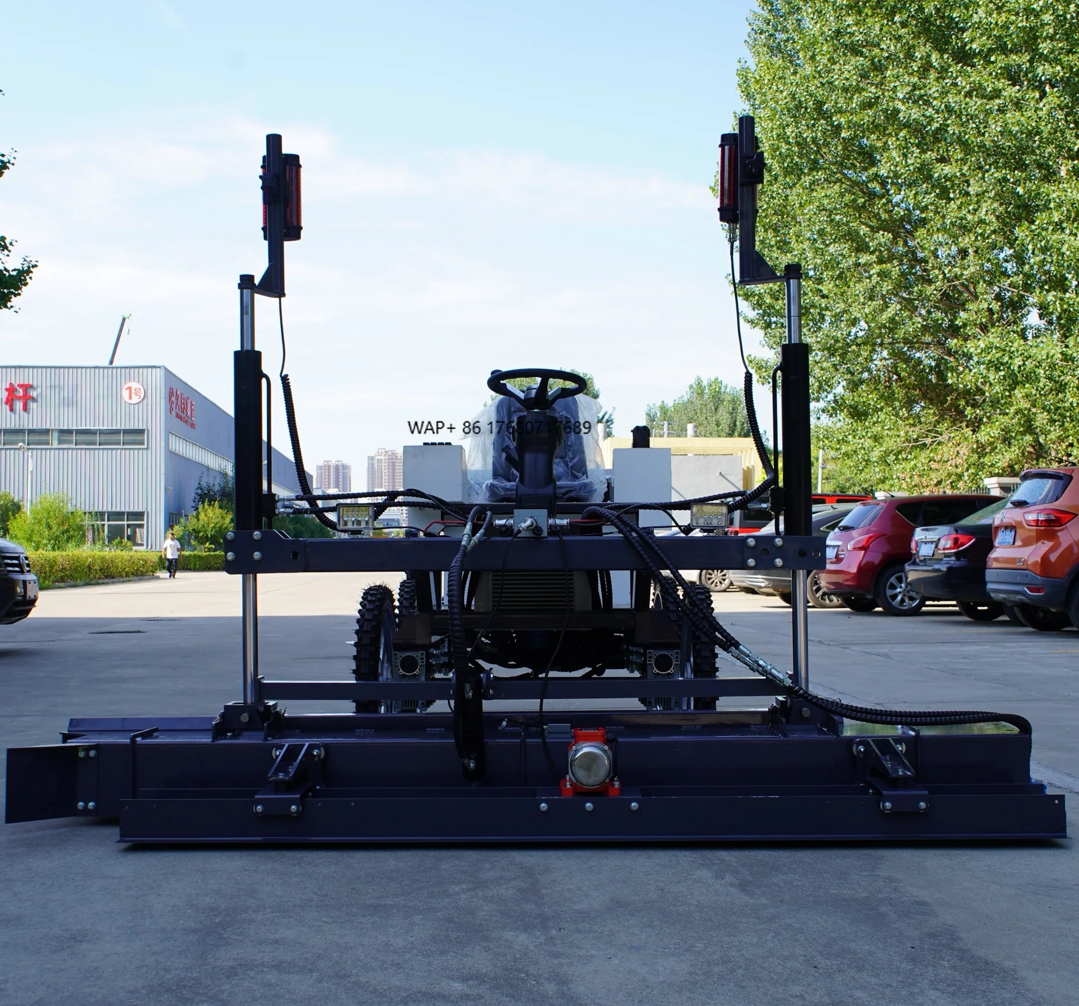 آلة تسوية الخرسانة 220 فولت مع محرك هزاز المحرك تتضمن المكونات الأساسية