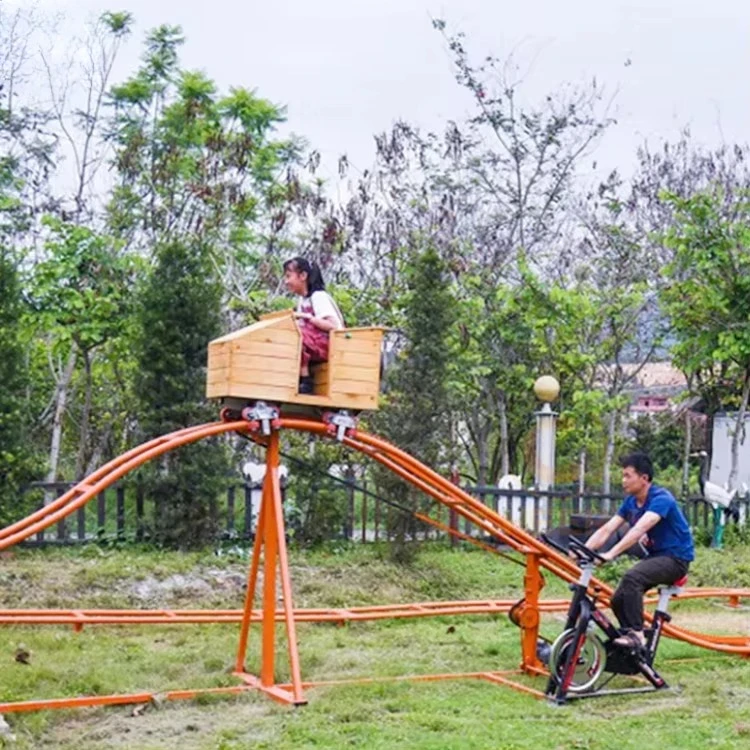 Unpowered Sports Entertainment Parent-Child Interactive Games Bicycle Human Pedal Roller Coaster