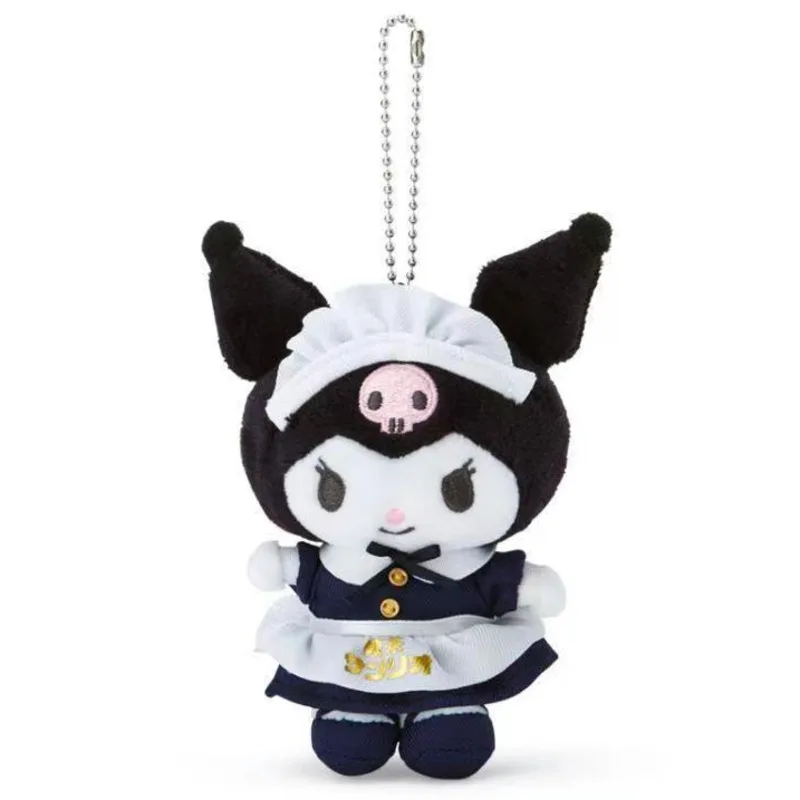 سانريو أفخم لعبة المفاتيح الكرتون Kawaii مرحبا كيتي Kuromi تأثيري خادمة لطيف Plushie محشوة فتاة القلب دمية ظهره قلادة