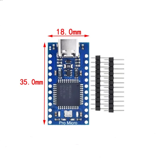 Boyi Technology Pro Micro Adopts ATMEGA32U4 USB Updater 5V/16M Microcontroller Development Board Module