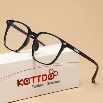 全新眼鏡框 時尚透明防藍光鏡框 超輕量藝術平光眼鏡 男女通用 簡約眼鏡 8 最佳銷售 男士透明鏡框 - №3