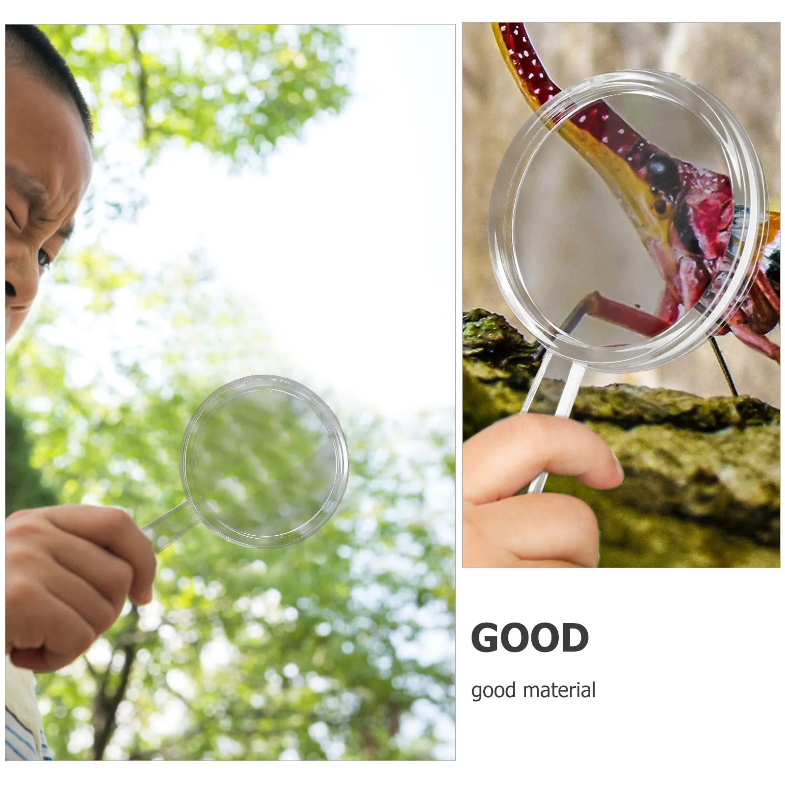 Loupe d'exploration pour enfants, 20 pièces, loupe portative, outil de lecture d'observation biologique, exploration scientifique pour enfants