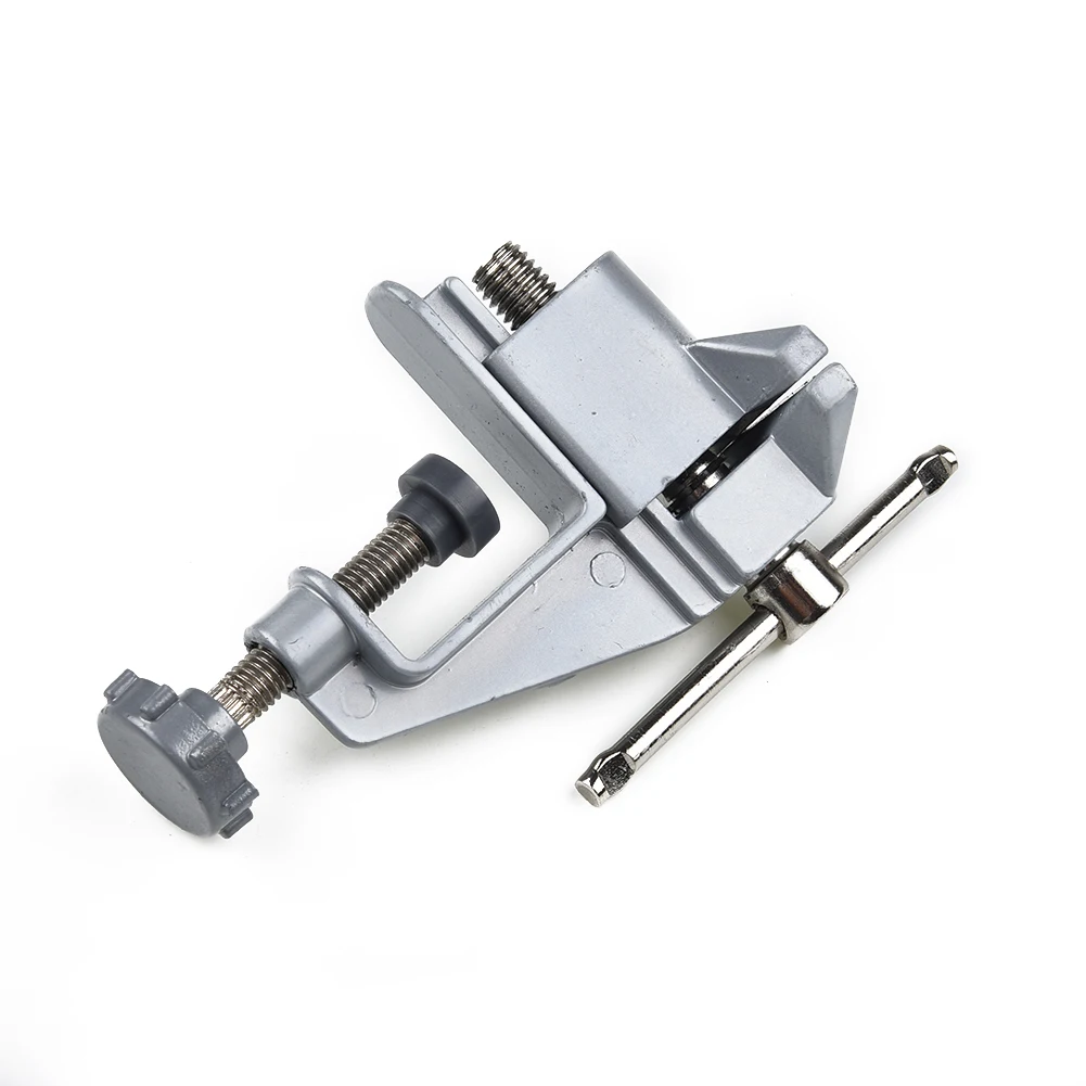 Swivel Tables Bench Vise Tools Workshop Aluminum Alloy Carpentry DIY Heavy Duty Hobby Holding Repair Supply Clamps