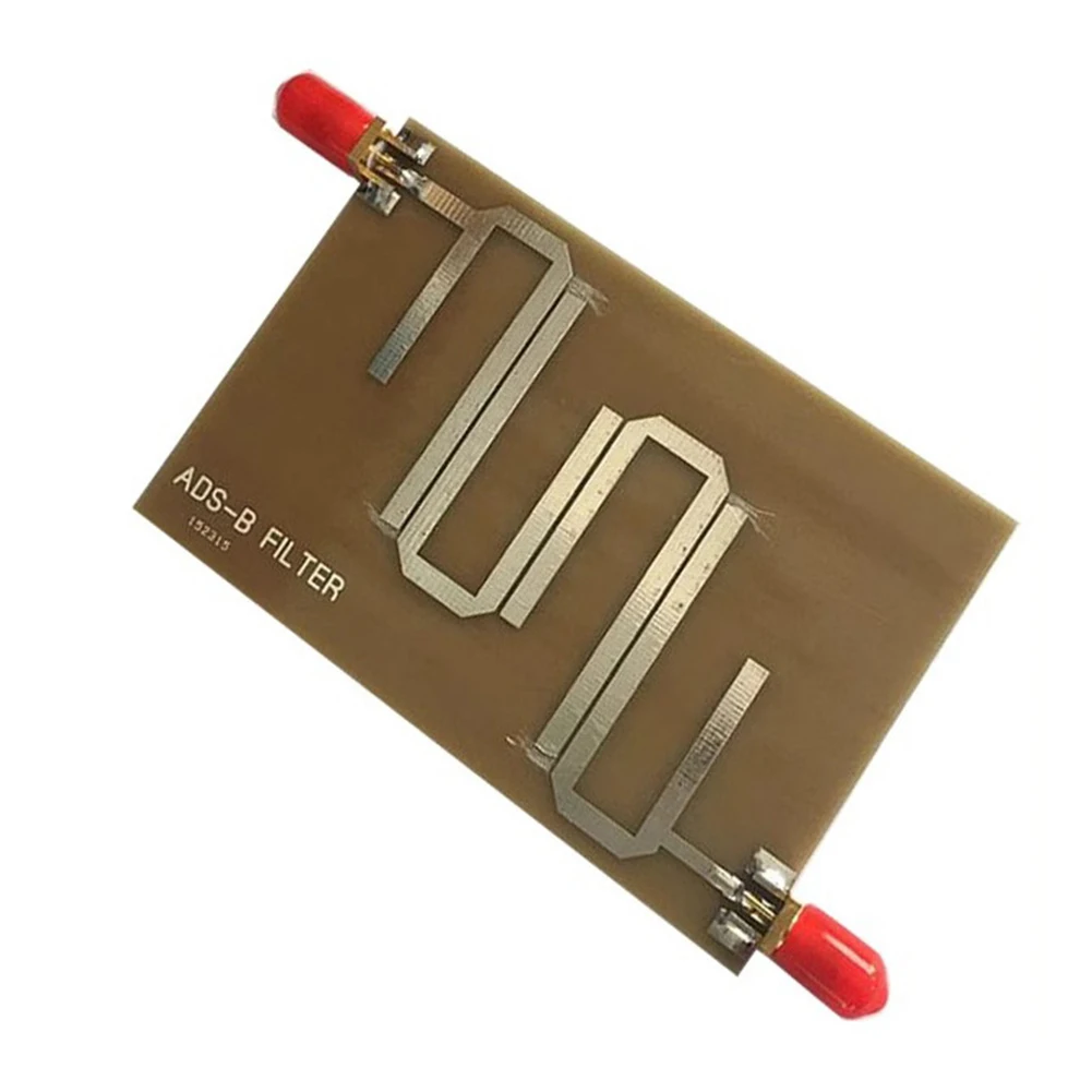 ADSB microstrip bandpass filter for receiver board 11 2 GHz transmission range with female connector for noise filtering