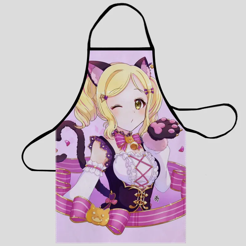 New Arrival Love Live! Sunshine!! Apron Kitchen Aprons For Women Oxford Fabric Cleaning Pinafore Home Cooking Accessories Apron