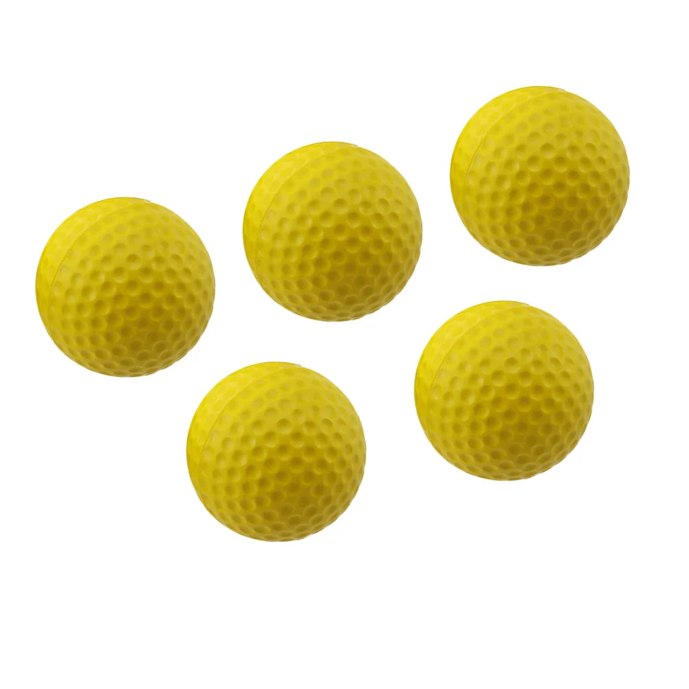 Palline da pratica da golf da 5 pezzi, durevoli, leggere, ad alta elasticità per allenamento e esercizi indoor e outdoor