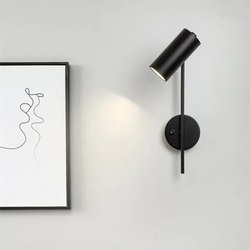 Applique Murale LED Miroir Dorée Rotative avec Joli, pour Salon, Couloir, Escalier, Arrière-plan