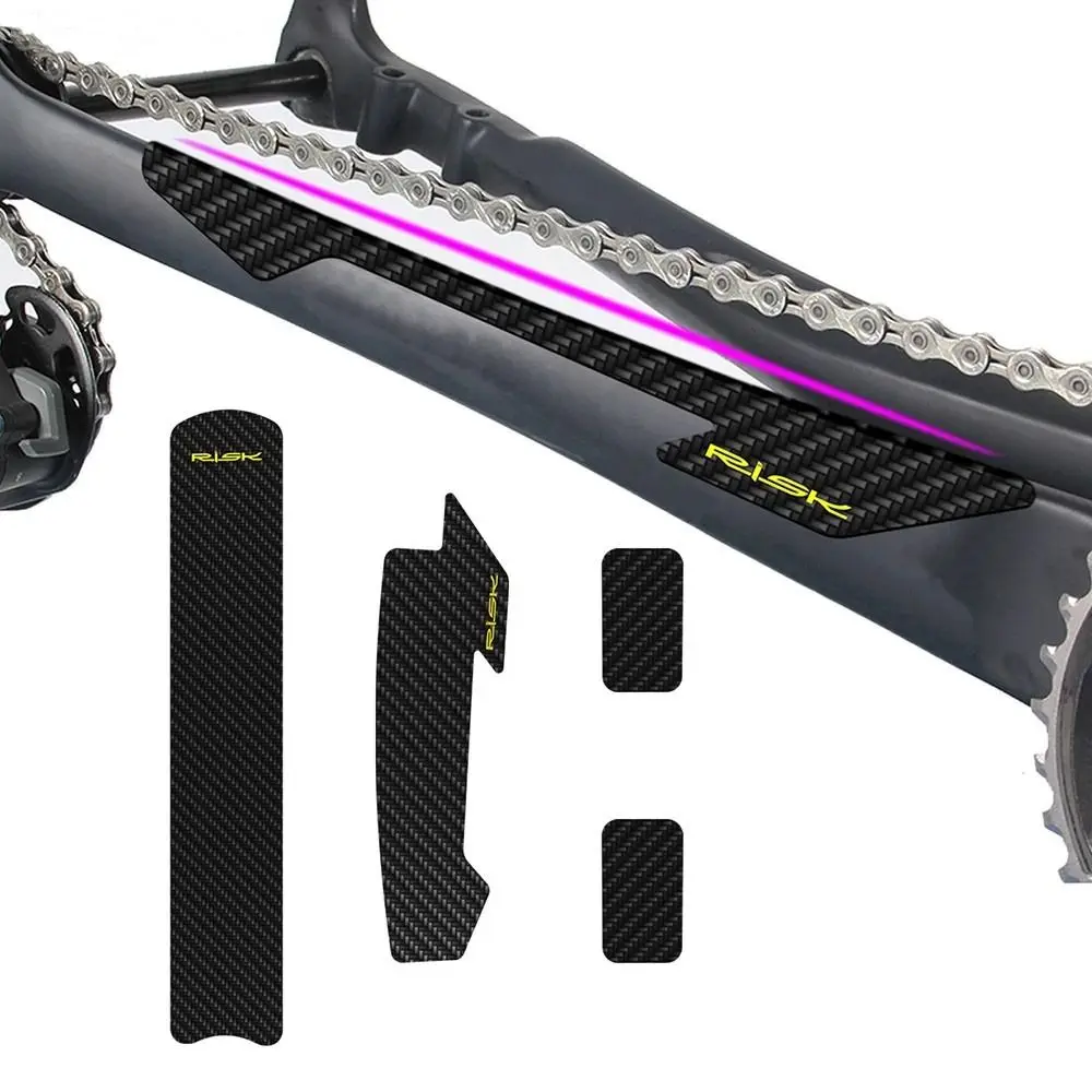 

Bike Protective Film Black Waterproof Bike Frame Sticker Chain Protective Sticker Bike Protective Stickers Bike Frame Protector