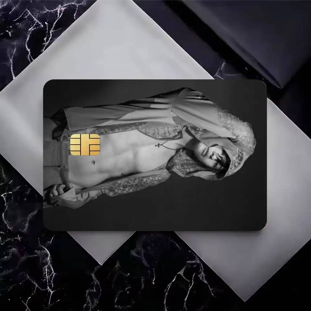 Singer C-Choi S-Seung High‑Res Game Chip Decals Credit Card Mini Waterproof Vinyl Ornament Useful Gift
