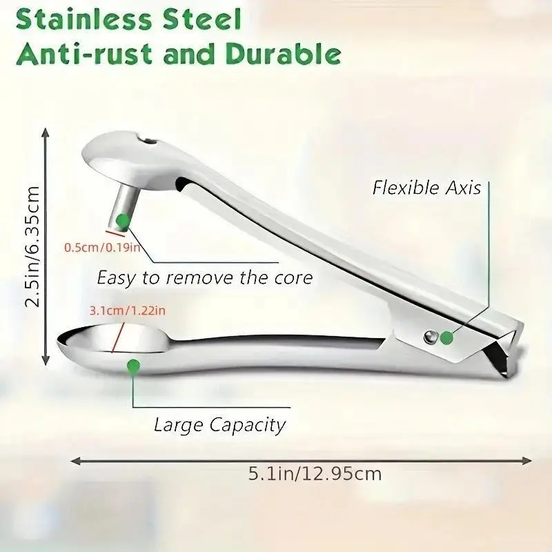 /KQM/Stainless Steel Cherry Fruit Kitchen Pitter Remover Olive Corer Remove Pit Tool Seed Gadge