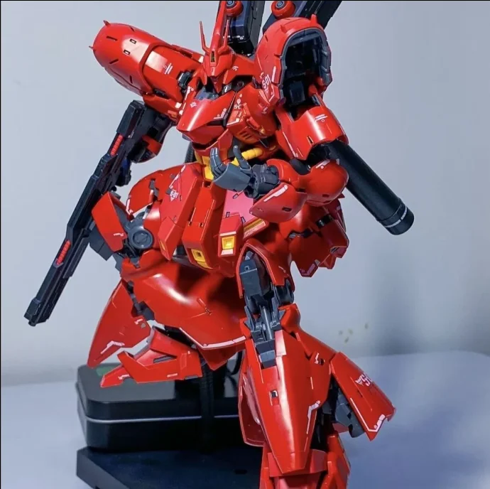 Em estoque gaogao modelo rg 1/144 Msn-04 sazabi montagem modelo kits esqueleto de plástico anime figura ação robô modelo brinquedos presentes