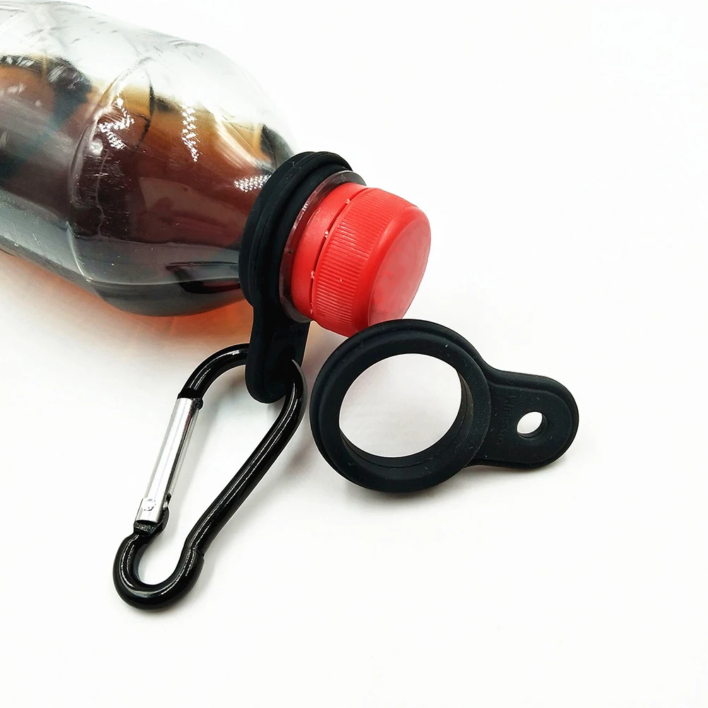 

Water Bottle Hanger Non-slip Hook Metal Lightweight Portable Outdoor Backpack Buckle Silicone Holder Clip Fishing Hiking Travel