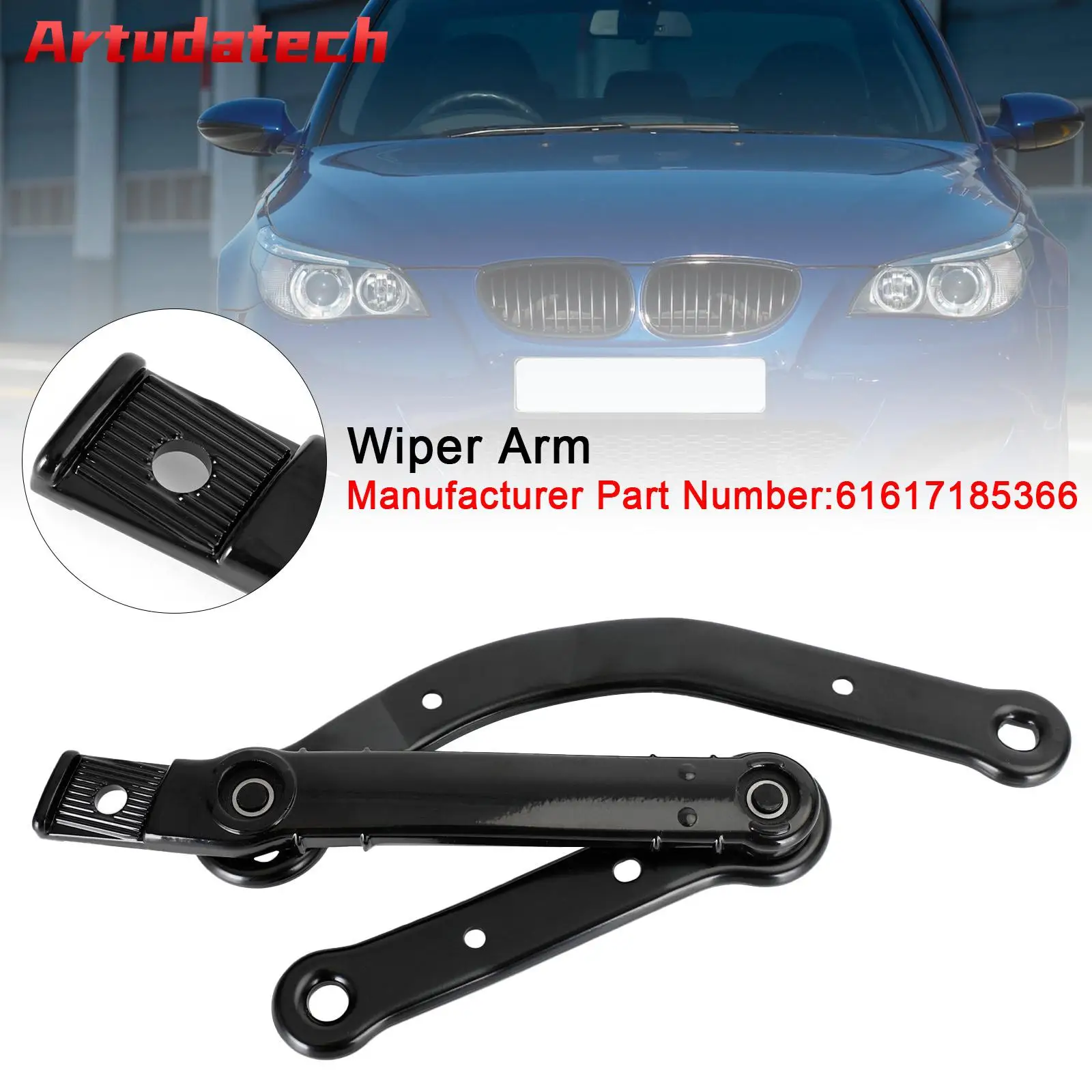 Artudatech Front Right Wiper Arm Bearing Kit For BMW 5 6 Series E60 E61 E63 E64 61617185366 Car Accessories